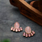 Rose Quartz and Crystal Studs