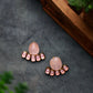 Rose Quartz and Crystal Studs