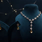 Kundan and Crystal Drop Necklace Set