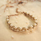 YUGAL SUTRA - Emerald-Marsala Stone and Pearl Bracelet