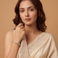 KUNDAN SUTRA - Square Kundan Stone and Pearl Bracelet