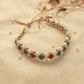 KUNDAN SUTRA - Square Kundan Stone and Pearl Bracelet