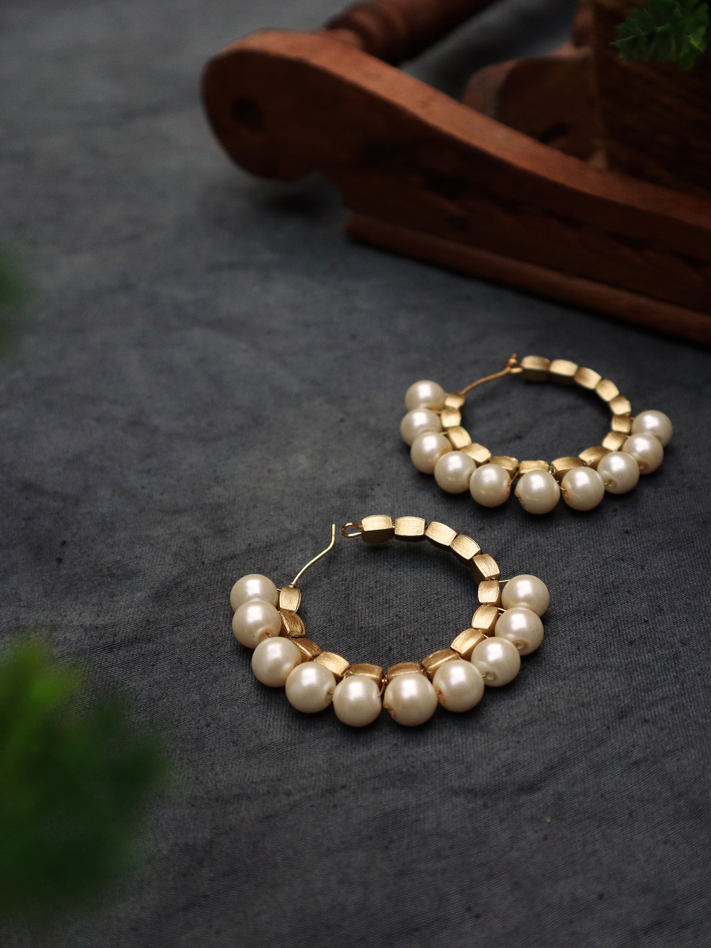 Pearl Hoop Earrings