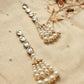 Pearl Tassel and Kundan Dangler Earrings