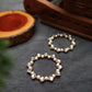 Pearl and Kundan Hoops