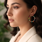 Pearl and Resin Multicolored Hoop