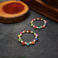 Pearl and Resin Multicolored Hoop