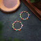 Pearl and Resin Multicolored Hoop