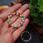 Pearl and Resin Multicolored Hoop