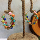 Multicolor Square Hoop Earrings