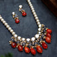 Carnelian and Kundan Long Necklace