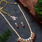 Red Beads and Kundan Long Necklace