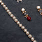 Red Beads and Kundan Long Necklace