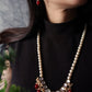 Red Beads and Kundan Long Necklace