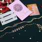 PAYA Resin Stone Rakhi and Lumba / Sister Rakhi Combo