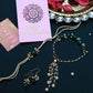 PAYA Natural Stone Rakhi and Lumba / Sister Rakhi Combo With Earrings