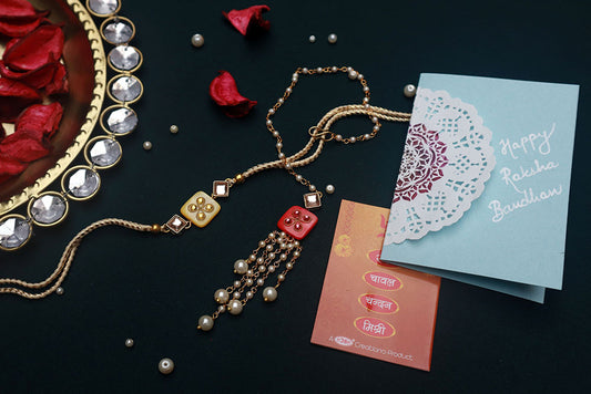 PAYA MOP Rakhi and Lumba / Sister Rakhi Combo