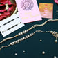 PAYA Classic Kundan & Pearl Rakhi and Lumba / Sister Rakhi Combo