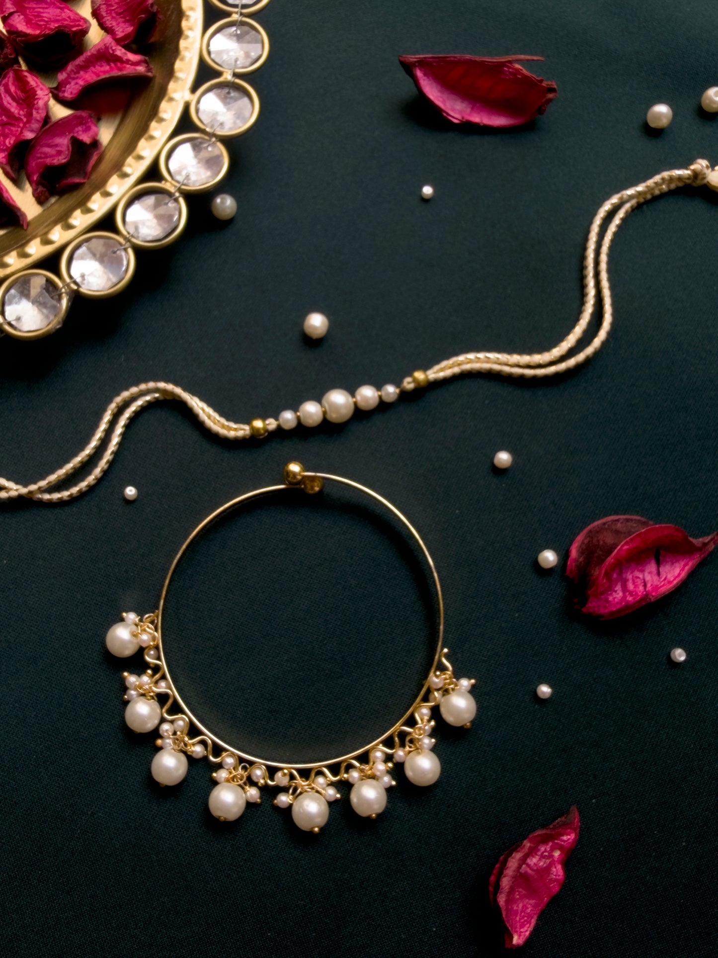 PAYA Pearl Rakhi and Bangle Lumba / Sister Rakhi Combo