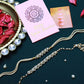 PAYA Classic Kundan & Pearl Rakhi and Lumba / Sister Rakhi Combo