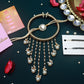 PAYA Minimalist Kundan Rakhi and Lumba / Sister Rakhi Combo - Set of 2