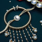 PAYA Minimalist Kundan Rakhi and Lumba / Sister Rakhi Combo - Set of 2