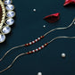 PAYA Classic Kundan and Pearl Rakhi Combo