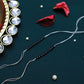 PAYA Classic Kundan and Pearl Rakhi Combo