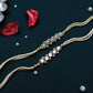 PAYA Classic Kundan and Pearl Rakhi Combo