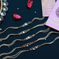 PAYA Round Kundan Rakhi Combo - Set of 5
