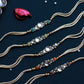 PAYA Round Kundan Rakhi Combo - Set of 5