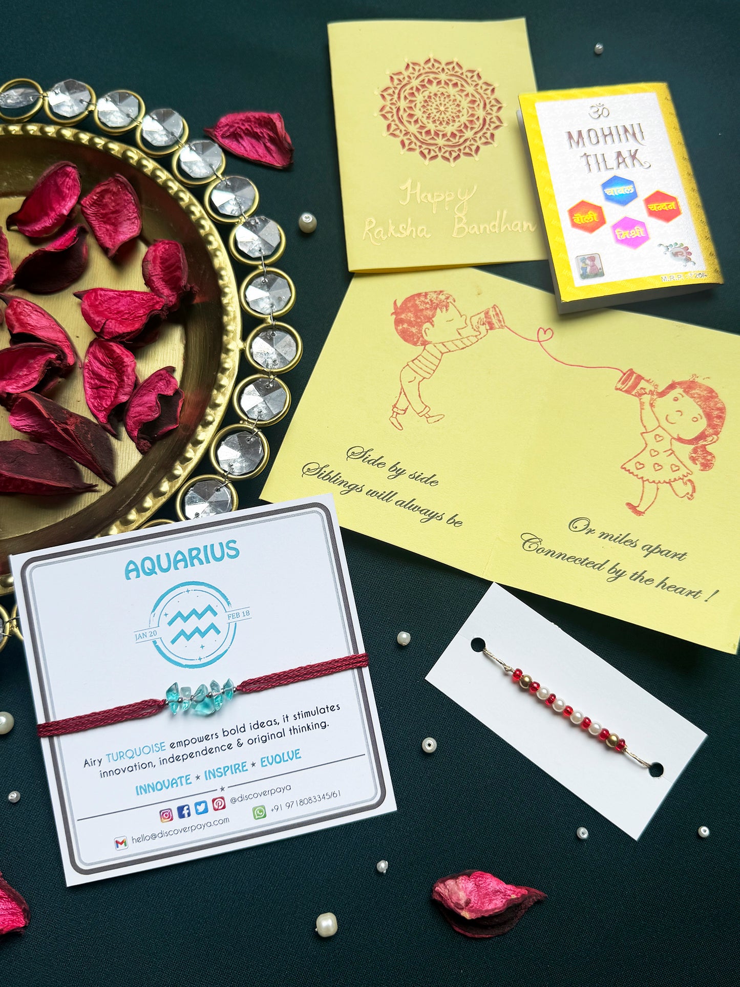 PAYA Unisex Lucky Color Healing Zodiac Rakhi