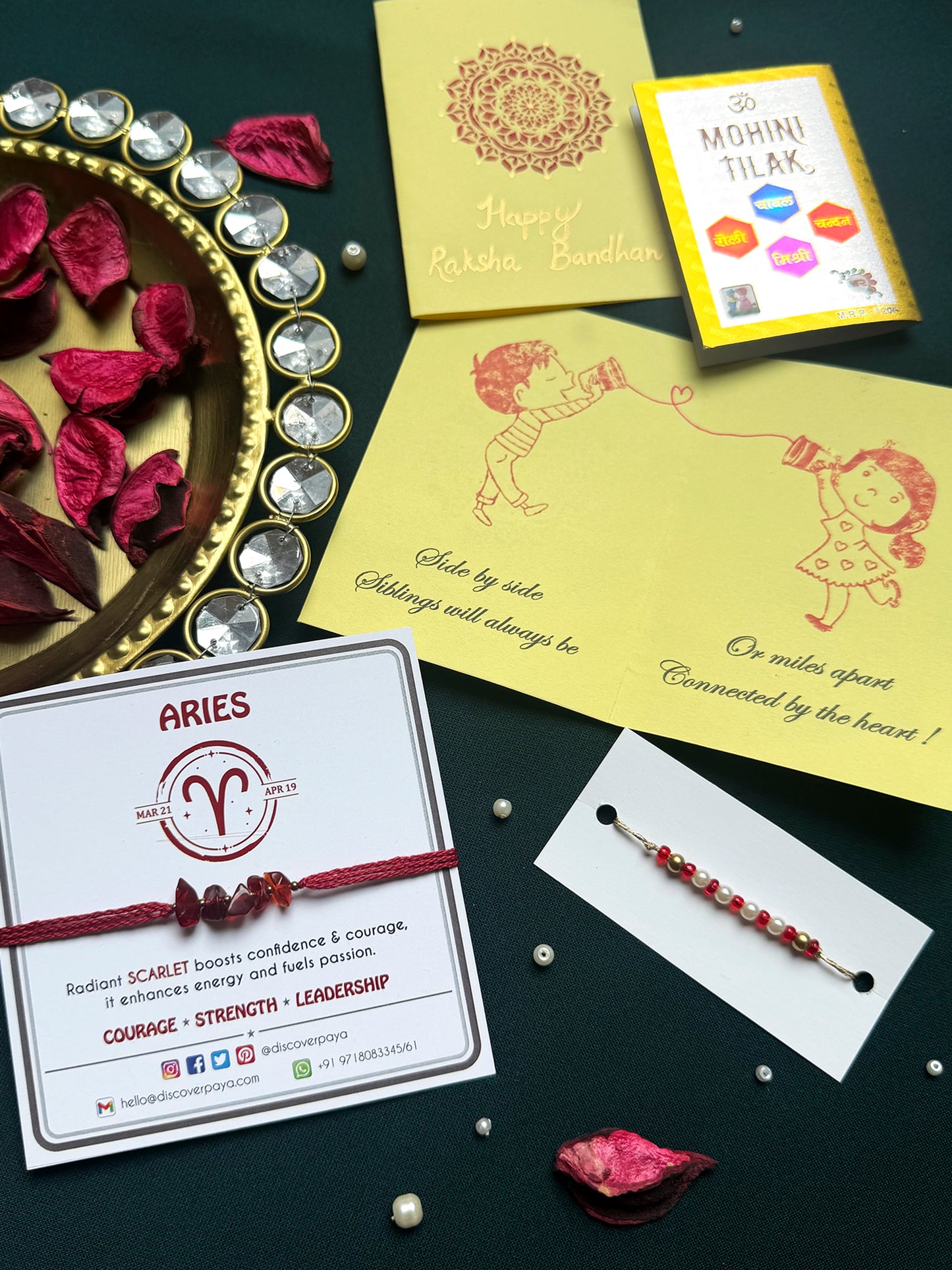 PAYA Unisex Lucky Color Healing Zodiac Rakhi