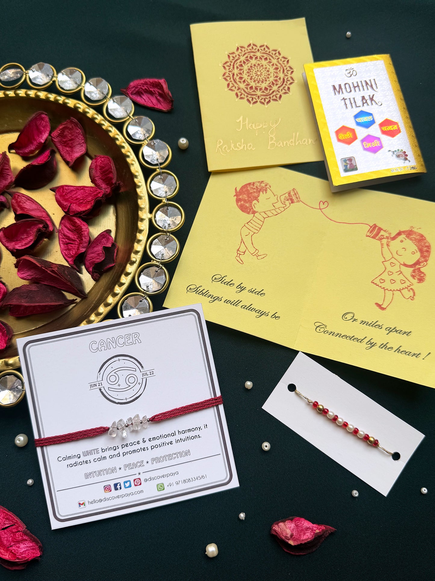 PAYA Unisex Lucky Color Healing Zodiac Rakhi