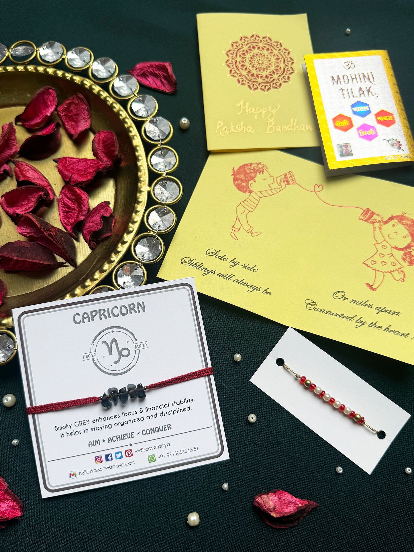 PAYA Unisex Lucky Color Healing Zodiac Rakhi
