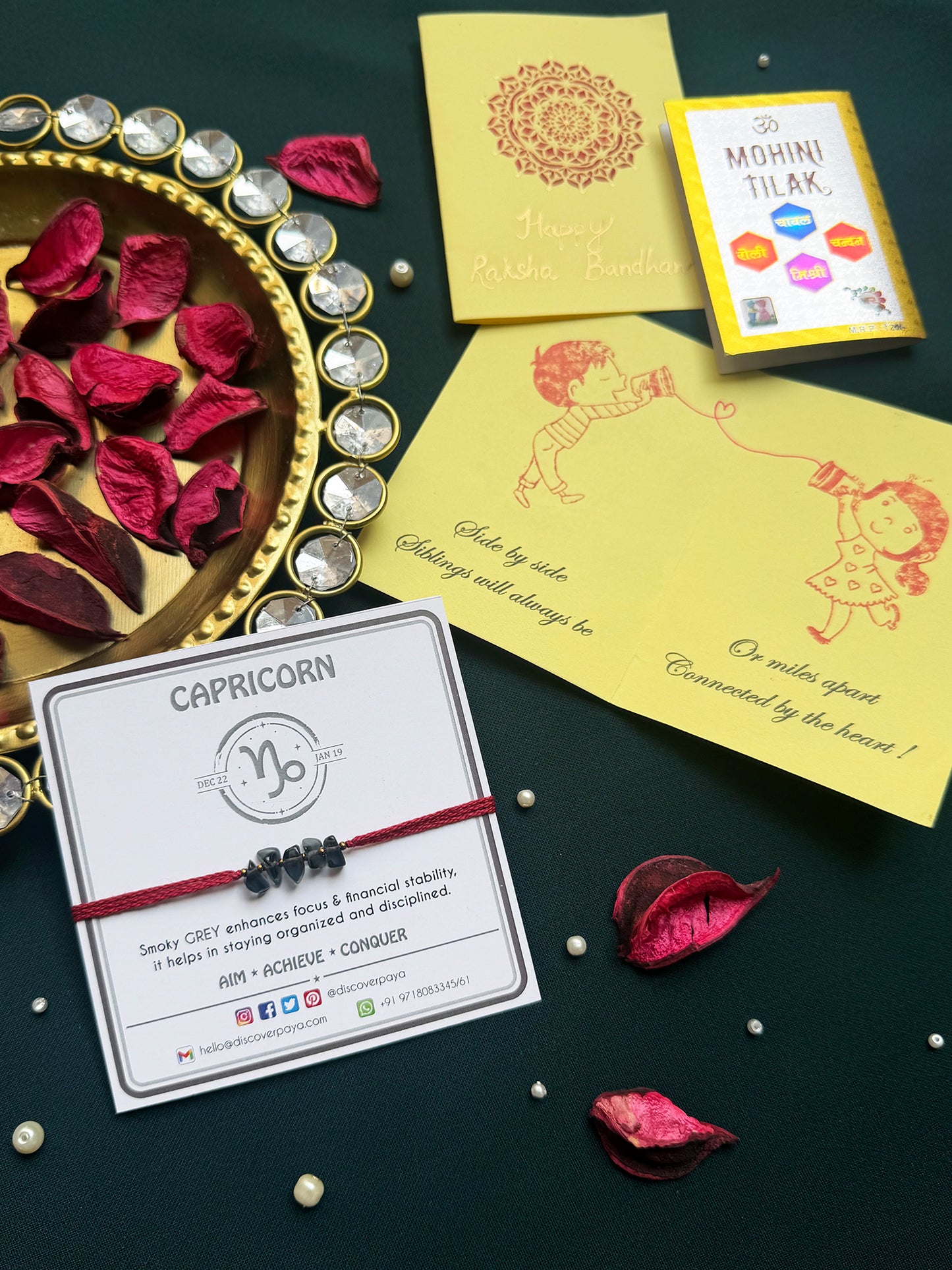 PAYA Unisex Lucky Color Healing Zodiac Rakhi