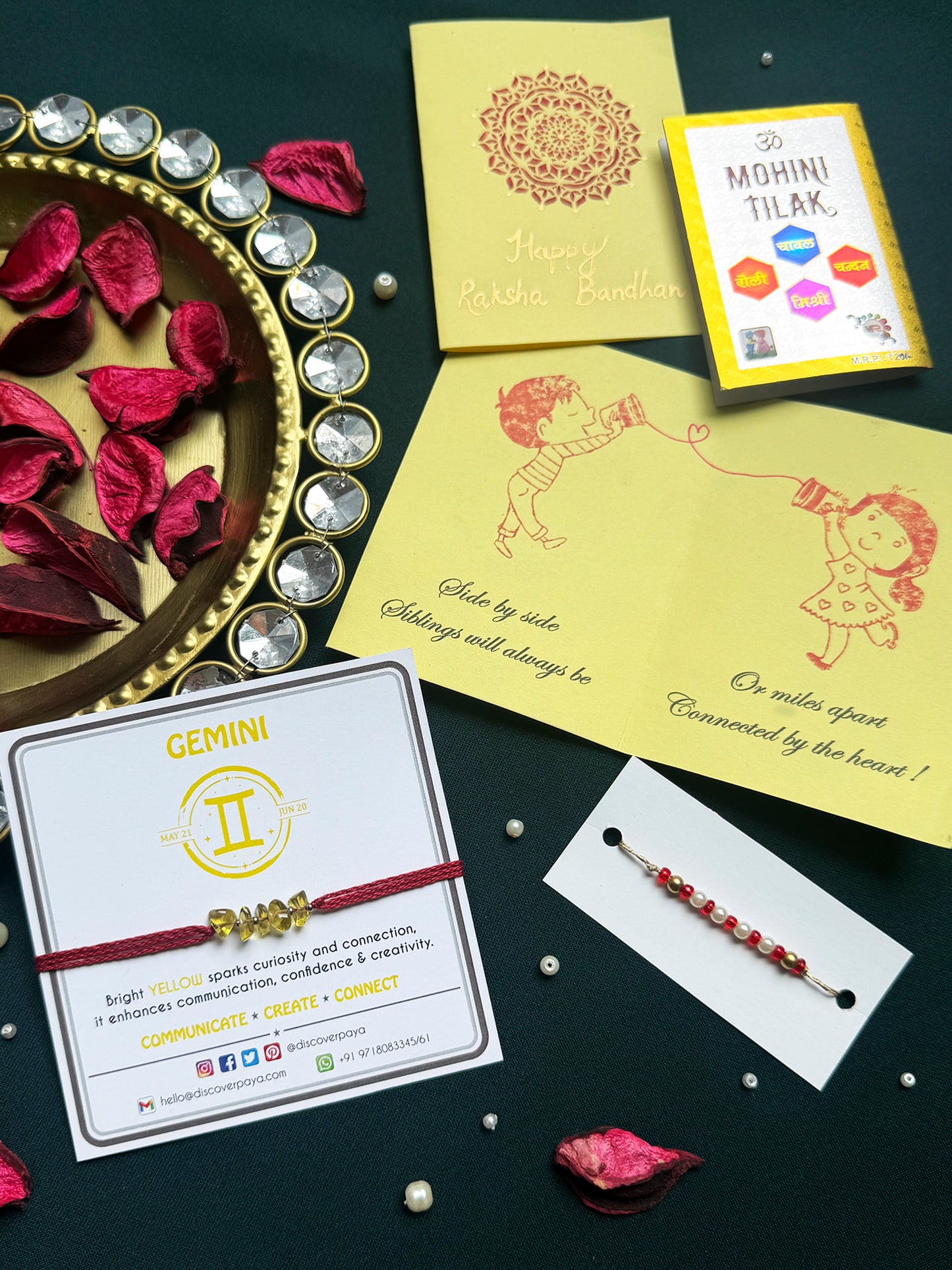 PAYA Unisex Lucky Color Healing Zodiac Rakhi