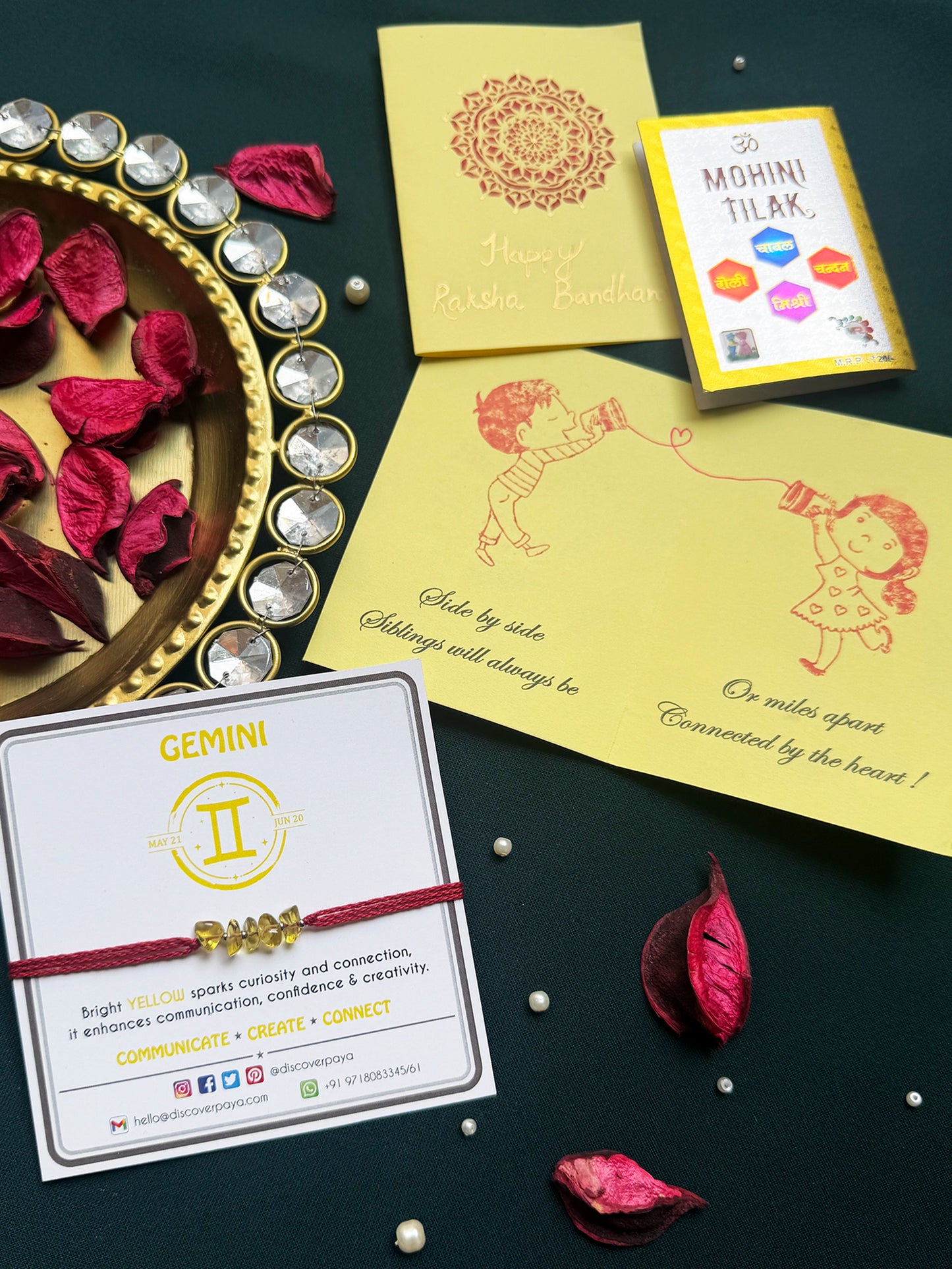 PAYA Unisex Lucky Color Healing Zodiac Rakhi
