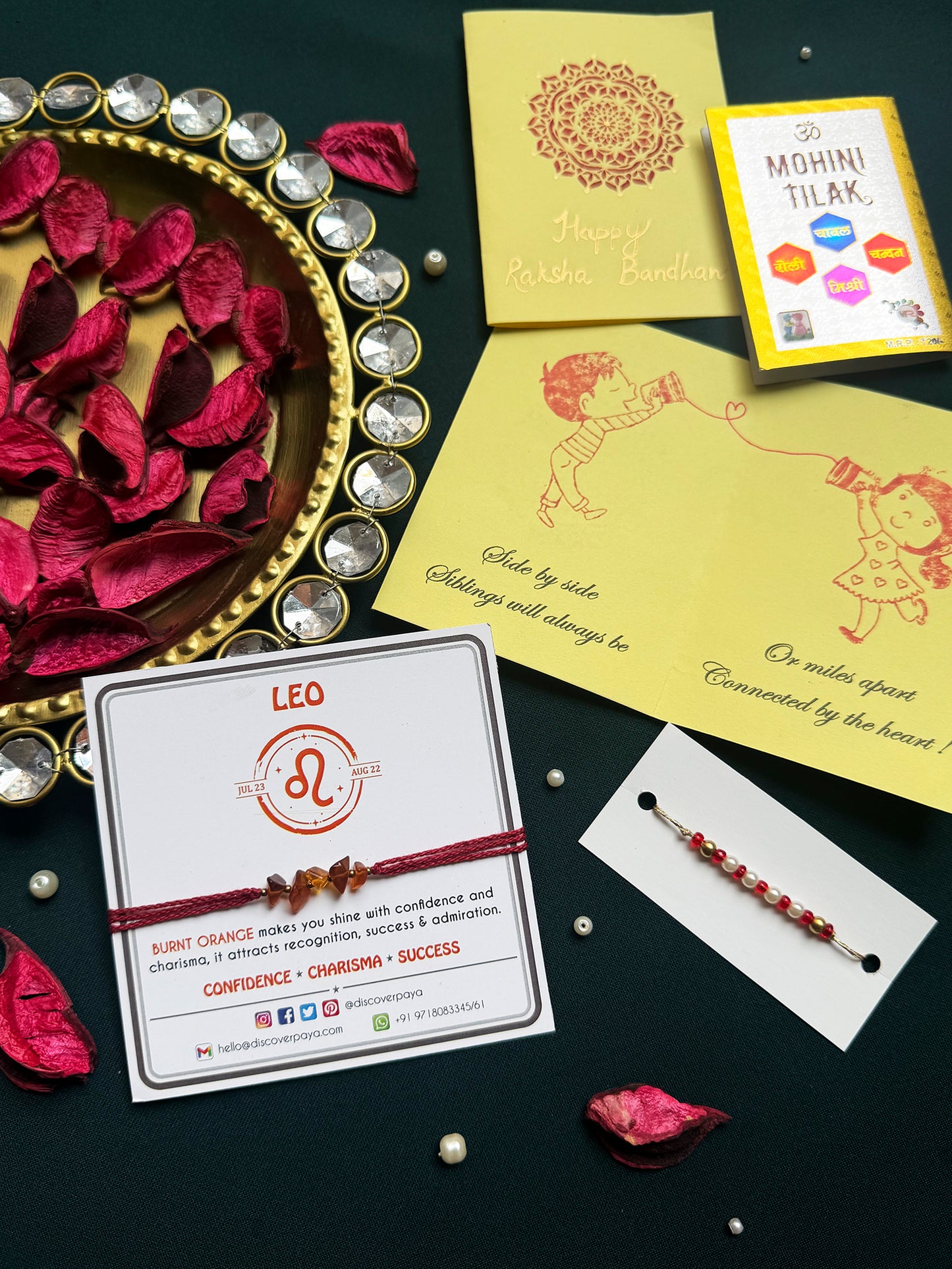 PAYA Unisex Lucky Color Healing Zodiac Rakhi