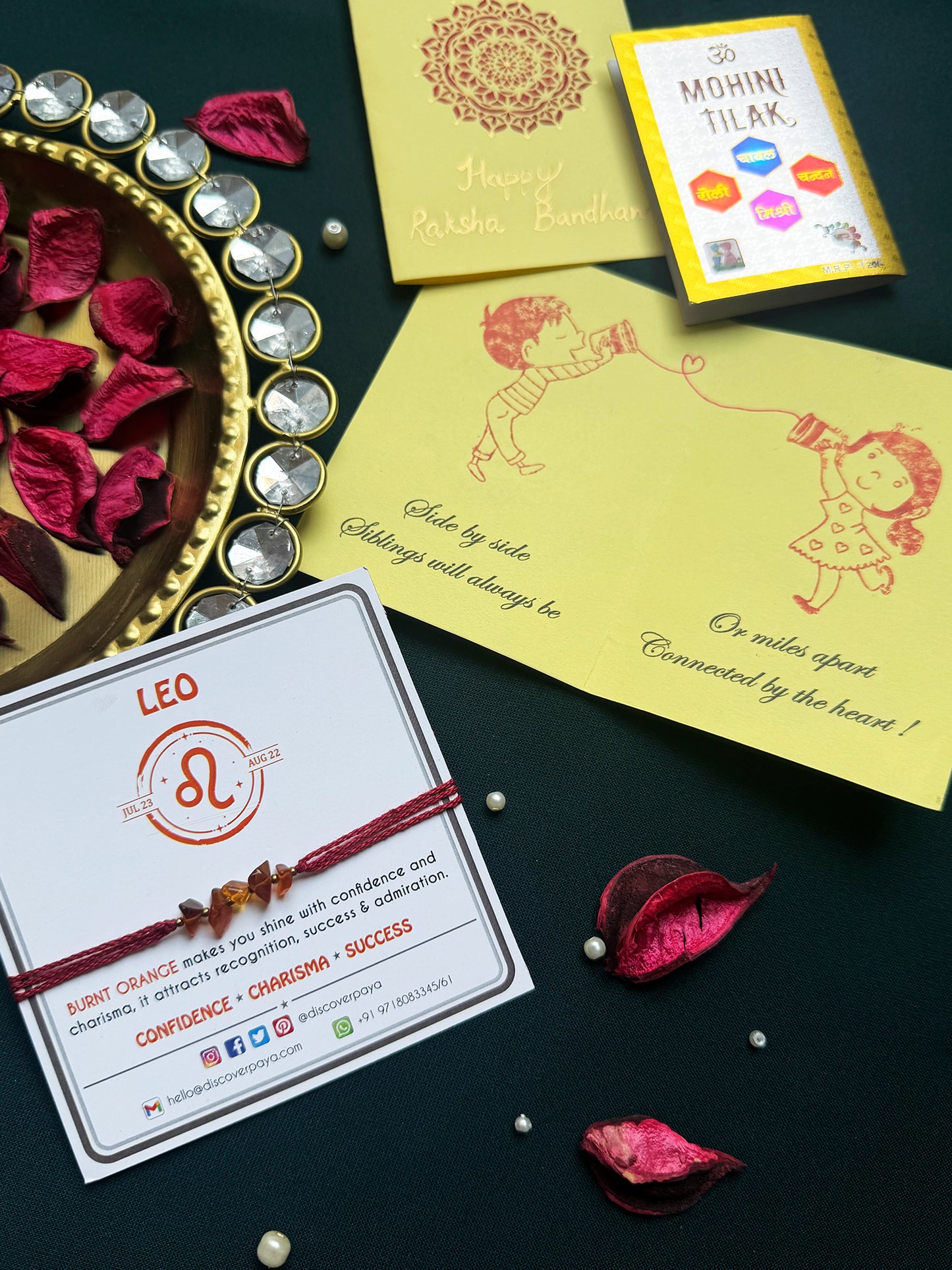 PAYA Unisex Lucky Color Healing Zodiac Rakhi