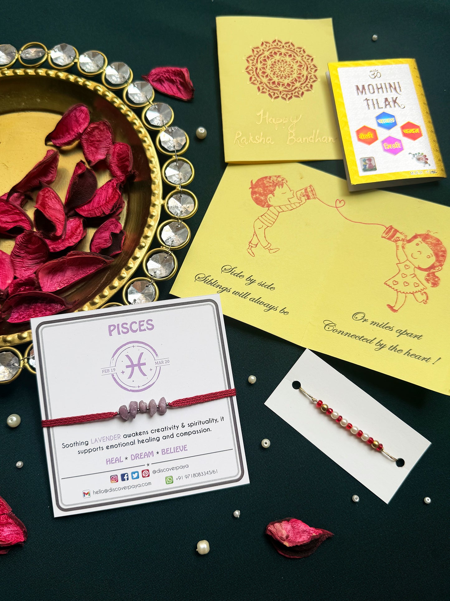 PAYA Unisex Lucky Color Healing Zodiac Rakhi