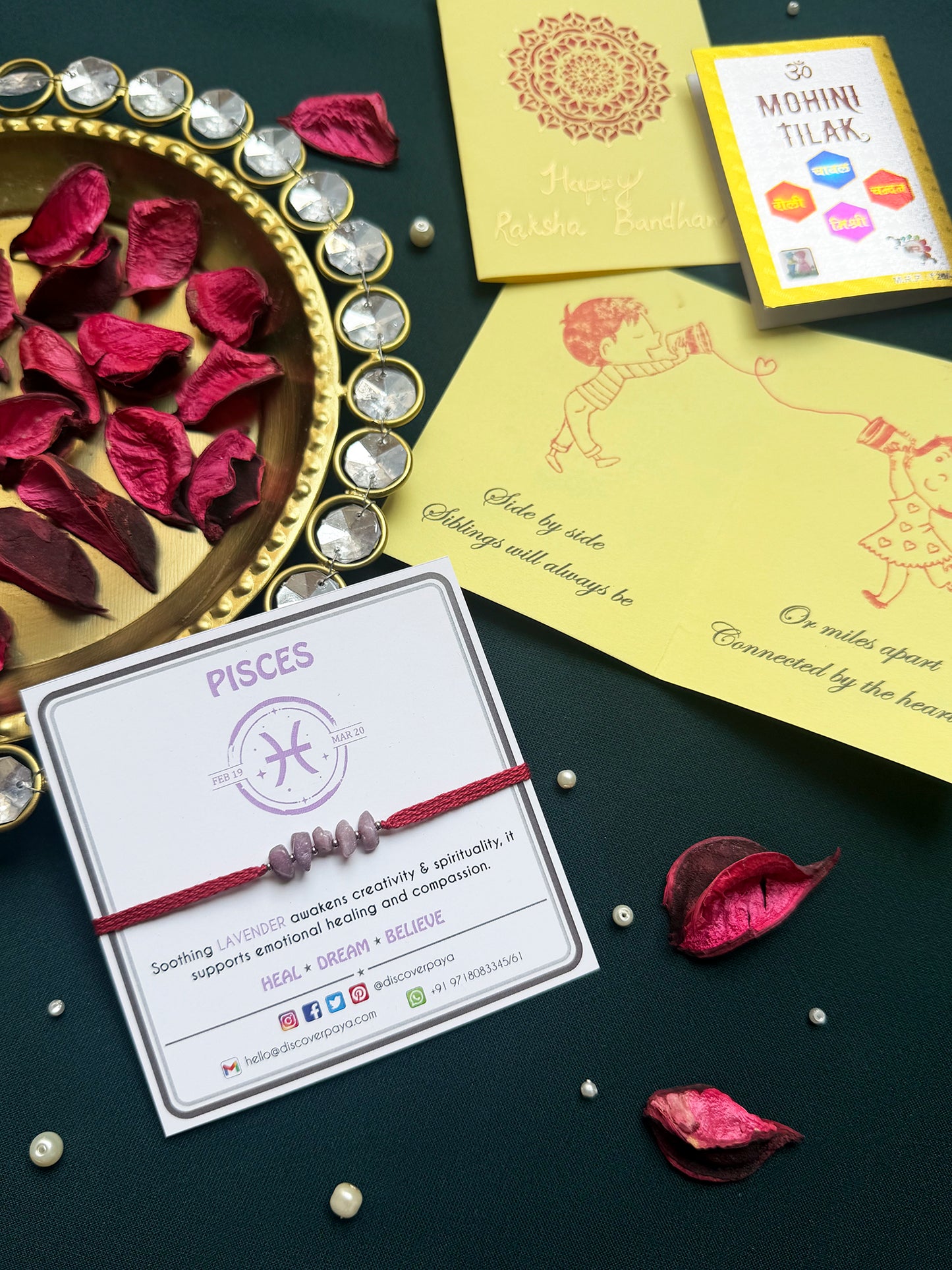 PAYA Unisex Lucky Color Healing Zodiac Rakhi