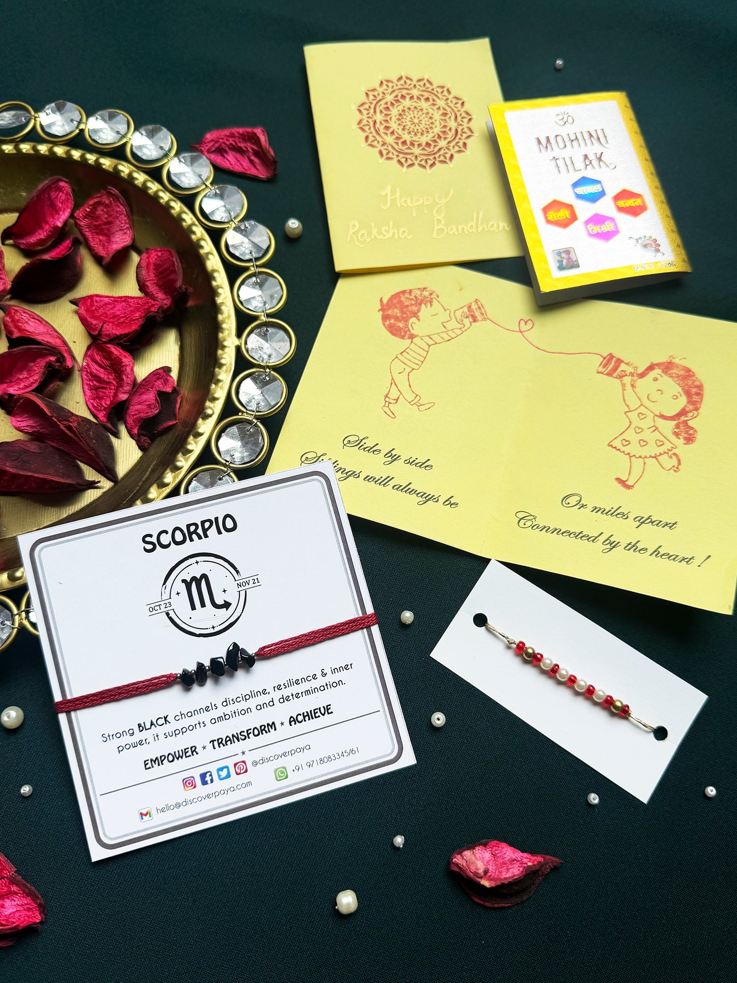 PAYA Unisex Lucky Color Healing Zodiac Rakhi