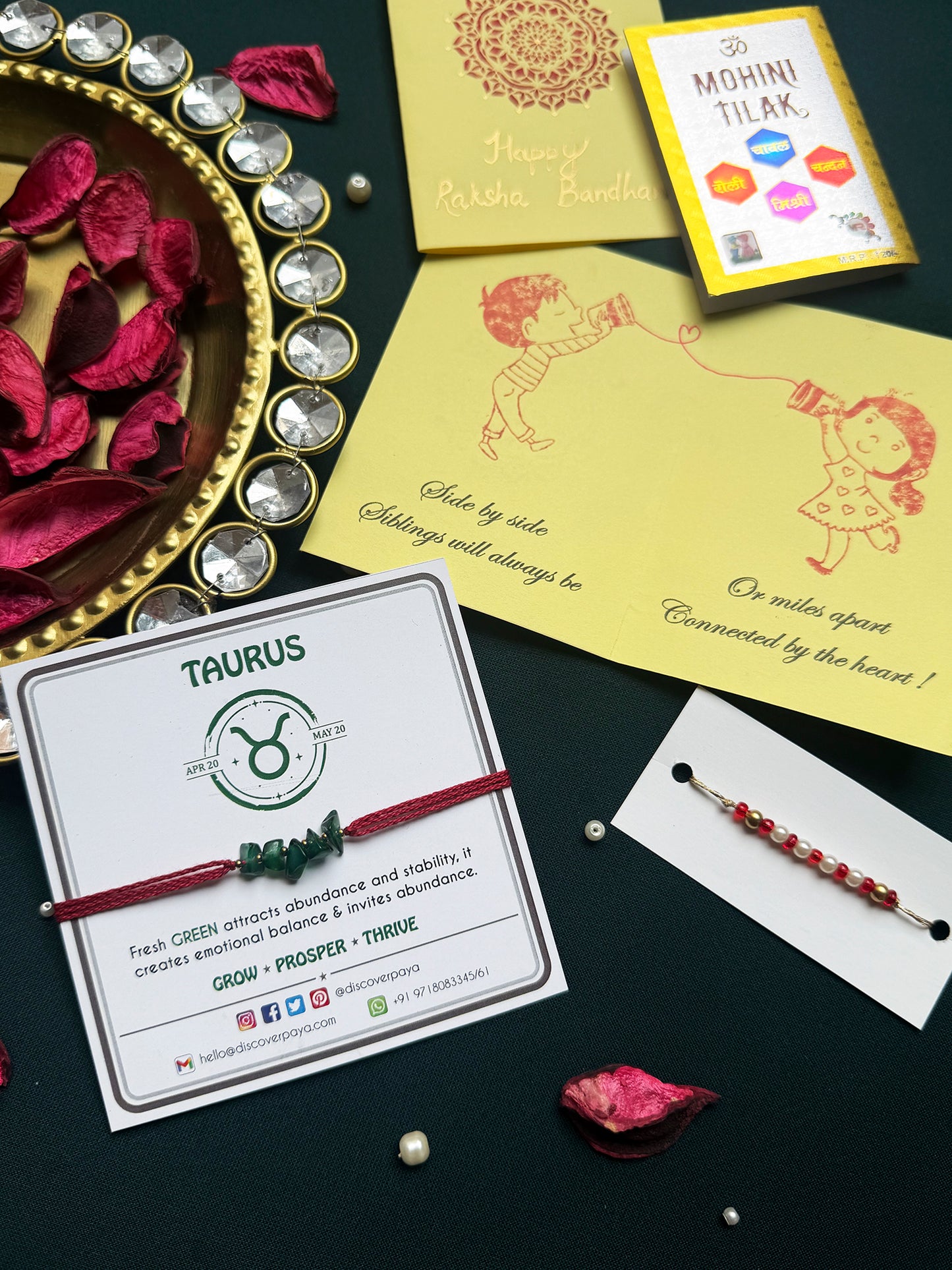 PAYA Unisex Lucky Color Healing Zodiac Rakhi