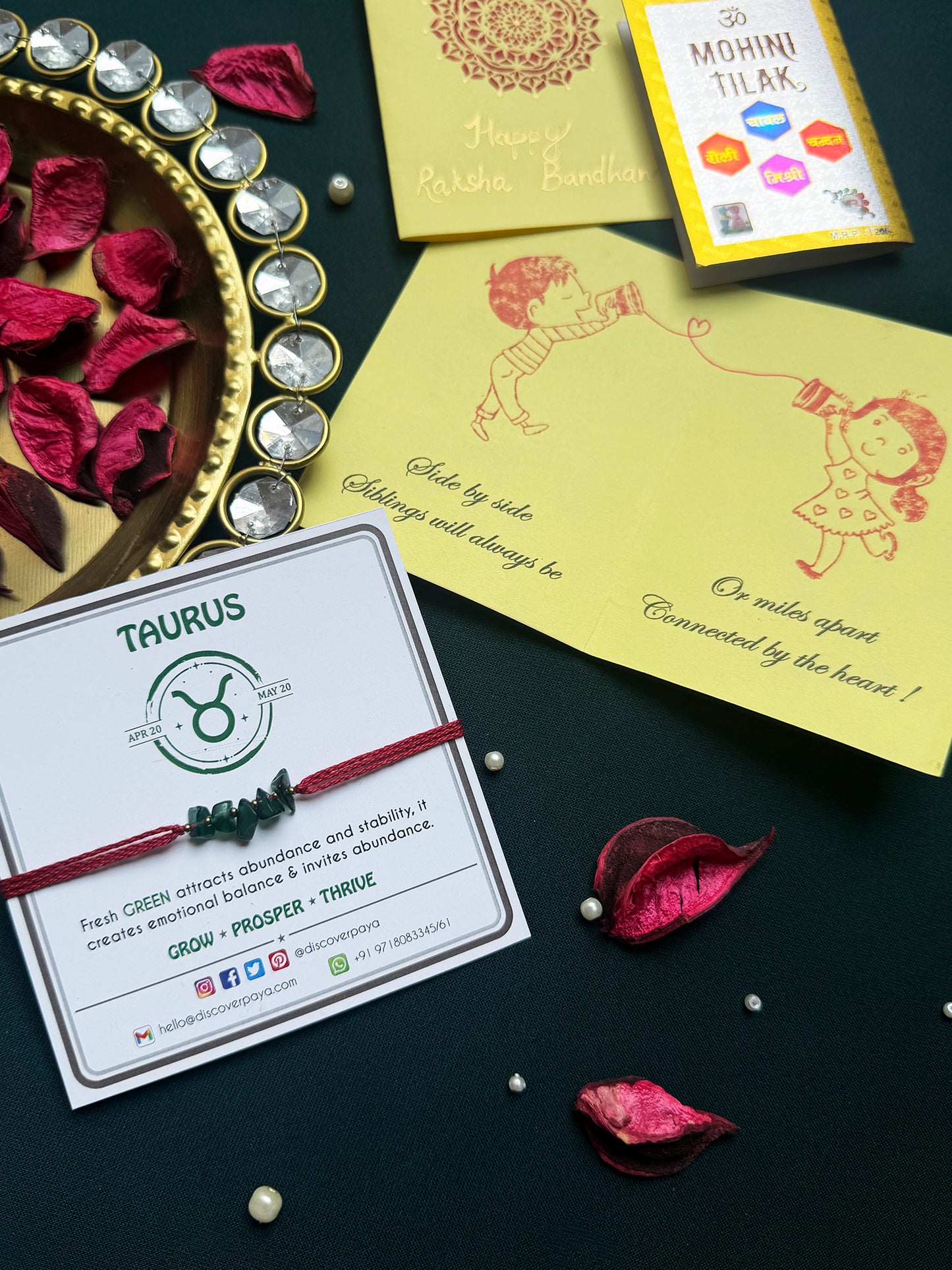 PAYA Unisex Lucky Color Healing Zodiac Rakhi