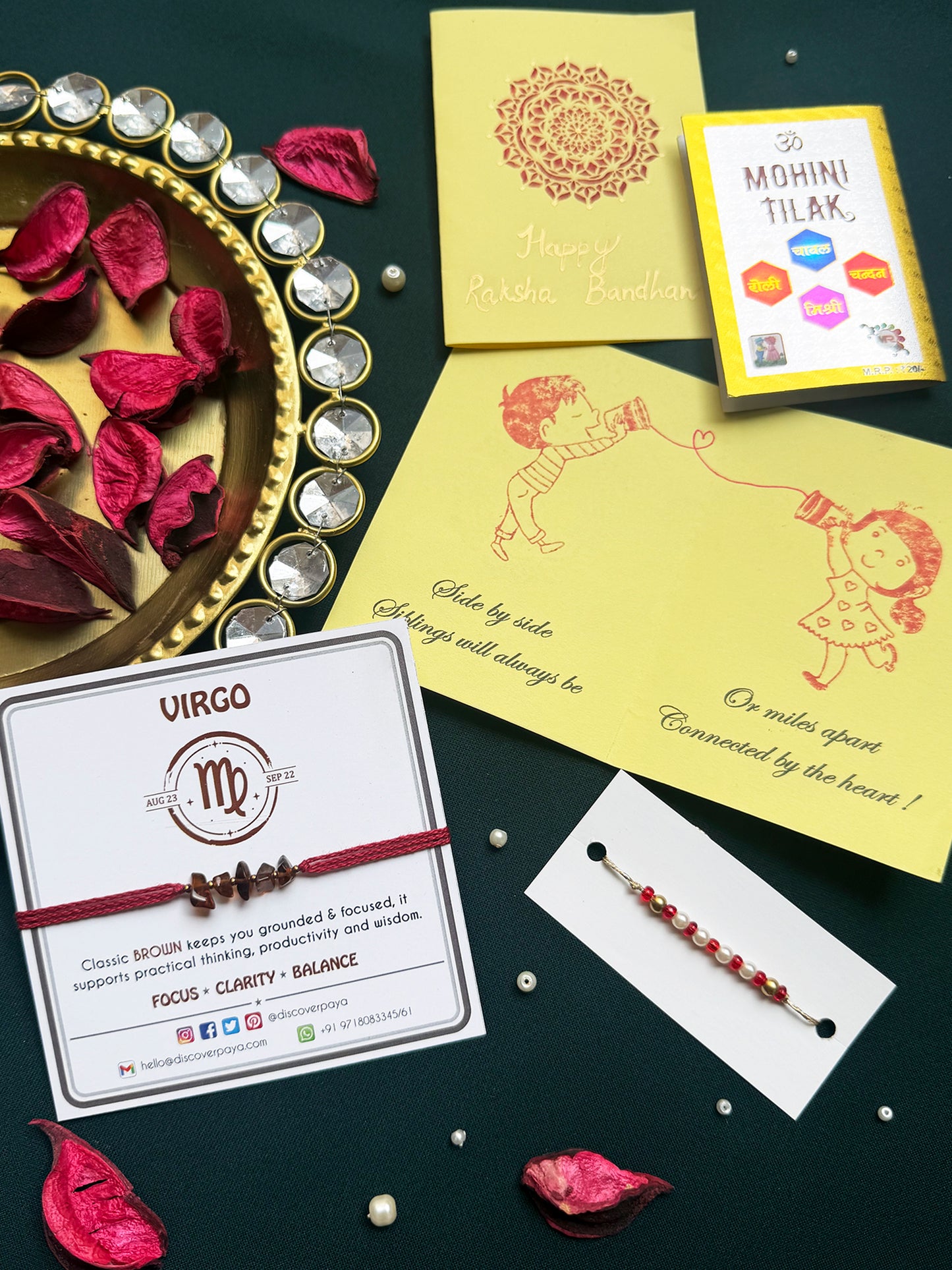 PAYA Unisex Lucky Color Healing Zodiac Rakhi