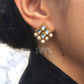 Kundan and Pearl Stud Earrings