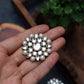 Kundan and Pearl Big Round Studs