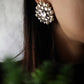 Kundan and Pearl Big Round Studs