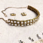 Square Kundan Choker Necklace Set